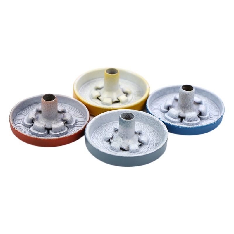 Hebilla de metal de cuatro piezas Botón de panel plano de color chaqueta acolchada de algodón hebilla de superficie de pintura hebilla de cuatro piezas de aleación