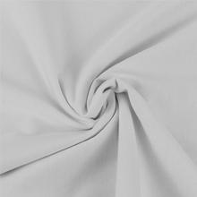 40支精梳棉白色汗布克重180门幅165棉氨纶弹力针织面料柔软透气