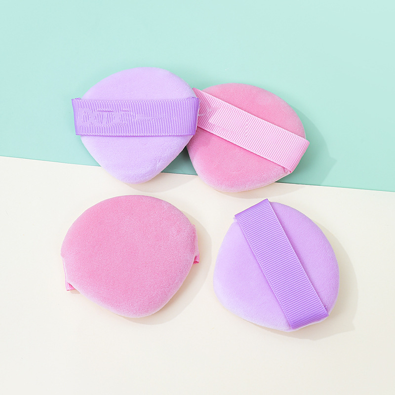 Polvo de polvo púrpura personalizado de polvo de polvo púrpura super suave espeso no comer polvo seco y húmedo de doble propósito tipo gota de agua esponja maquillaje