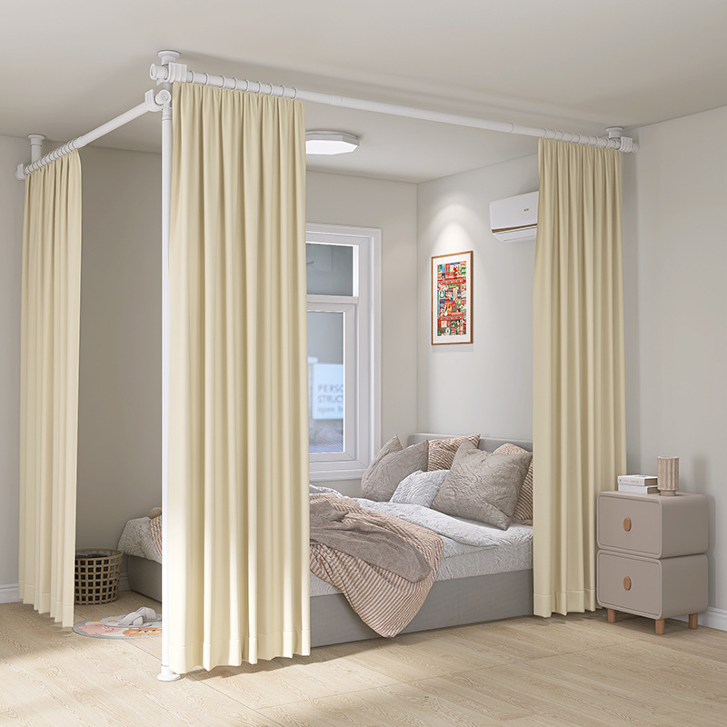 Dittishly standing screen partition living room to change room to bedroom temporary partition rental l-type u-bed privacy curtain