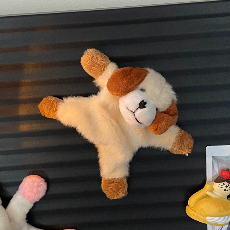 Cute fridge magnet, plush magnetic doll, frog