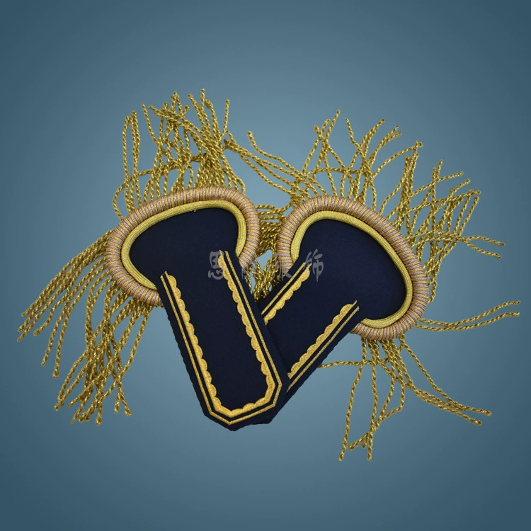 Эполеты с кисточками из золотой нити, эполеты для гостиничного швейцара, плечевые значки, ремешок, аксессуары для церемониальной одежды, эполеты, значки для выступлений на сцене