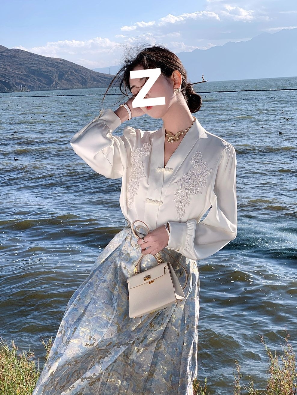 New Chinese-Style Women's Clothing: Mamian Skirt and Embroidered Shirt Set, 2026 New Spring and Autumn Collection, Long National-Style Skirt