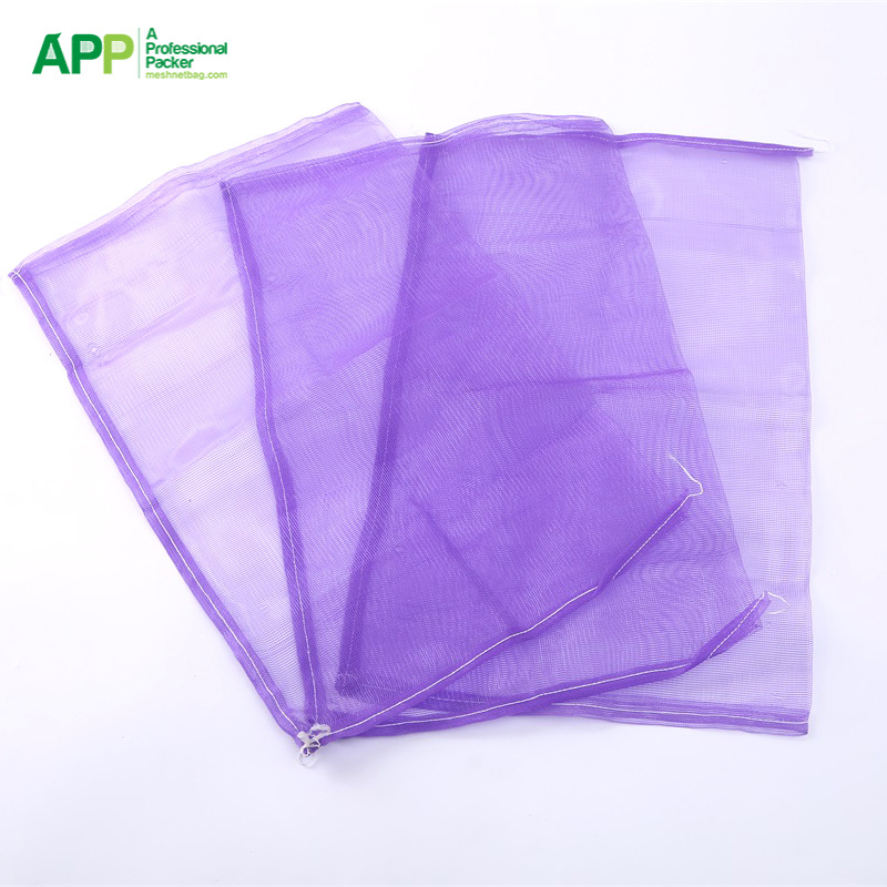 外贸出口HDPE纱窗网眼袋细丝透气大蒜洋葱兜塑料编织袋