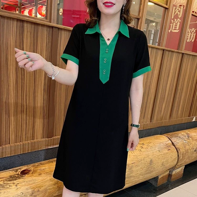 2025 горячее лето новое платье плюс размер для полных мм утягивающее талию толстое скрывающее живот молодое модное платье для мамы