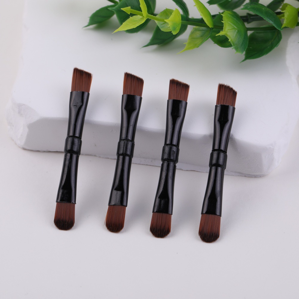 Multifuncional eye shadow stick eye shadow cepillo de doble cabeza mini cepillo de látex de algodón desechable herramienta de maquillaje de belleza