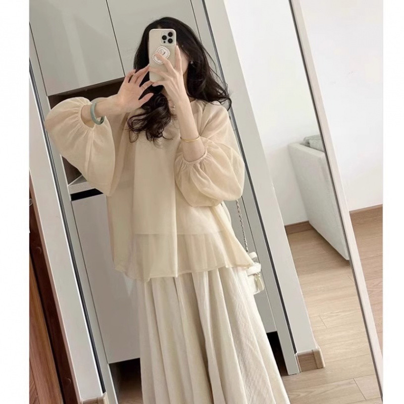 Shiffon thin summer set for pregnant