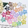 Polka dot star clip 3.2cm mixed single