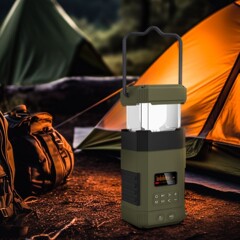 多機能ポータブルスピーカー手回し発電ソーラーキャンプランプ緊急防災多機能Bluetoothラジオ