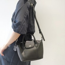 包包新款百搭通勤软皮饺子包真皮女包时尚简约手提包单肩包托特包