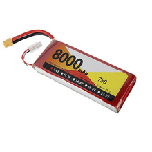 厂家直供航模电池8000mAh2S3S11.1V4S6S22.2V75C车锂电池