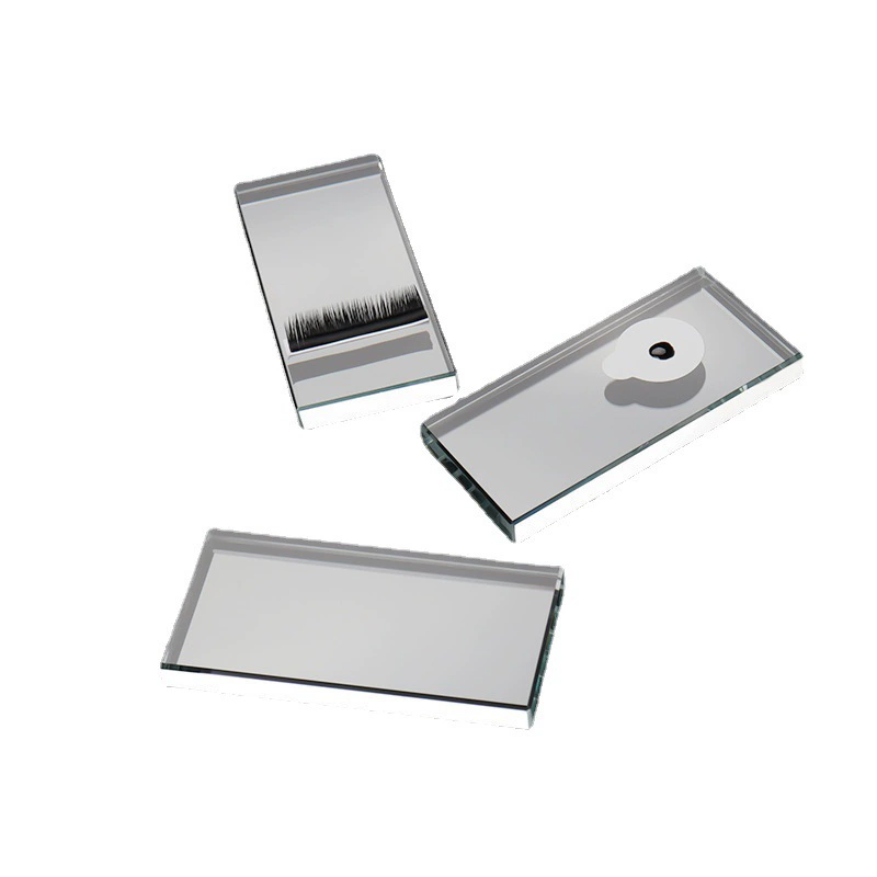 Glass rectangular eyelash extension, glue for eyelashes, pad, false eyelashes