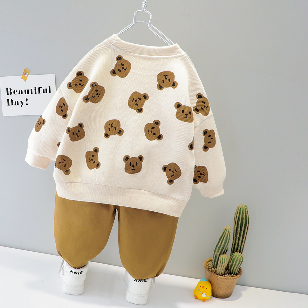 Casual Rabbit Letter Duck Cotton Boys Clothing Sets display picture 4