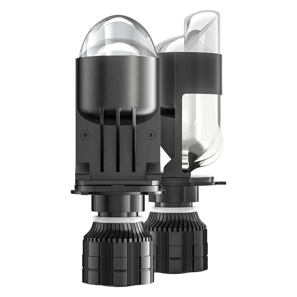 Suministro directo de fábrica de luces LED para automóviles A82, luces para automóviles con lentes bifocales, faros para automóviles, H4 viene con faros de matriz láser