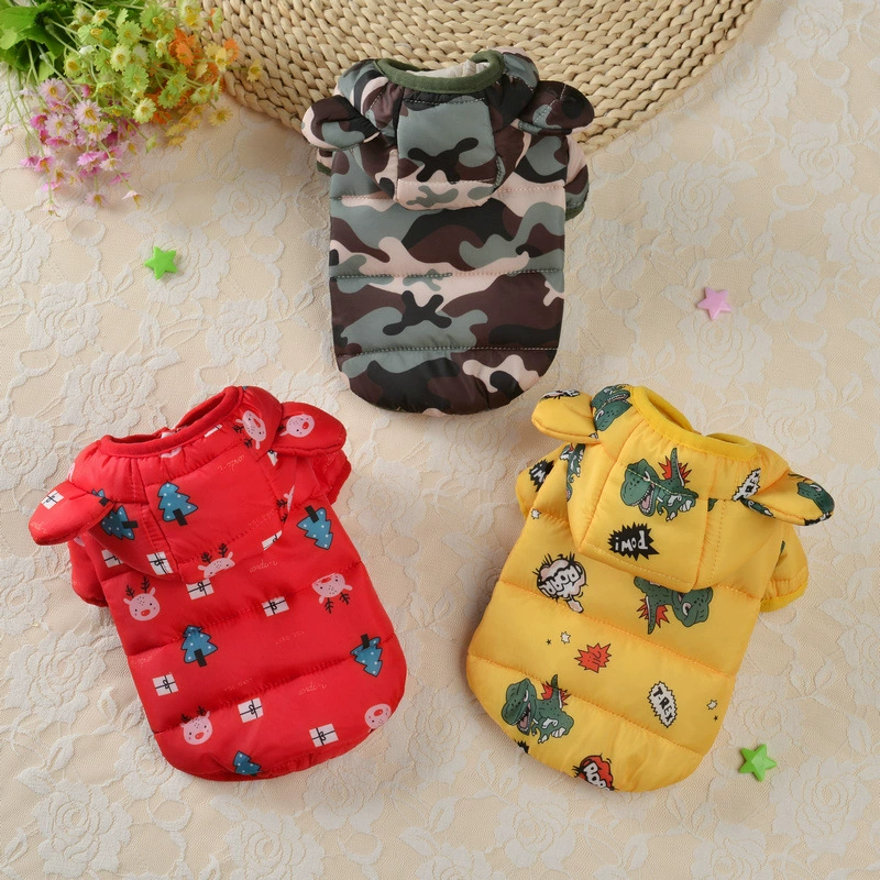 Трансграничная одежда для домашних животных AliExpress Amazon хлеб пальто для собак пуховик с хлопковой подкладкой одежда для маленьких собак Тедди