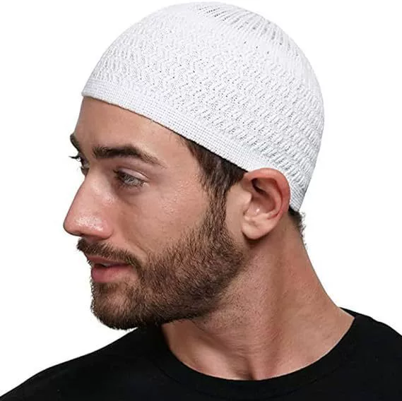 Арабская мусульманская волнистая вязаная шапка unisex, жаккардовая тартузка, куполообразная вязаная шапочка