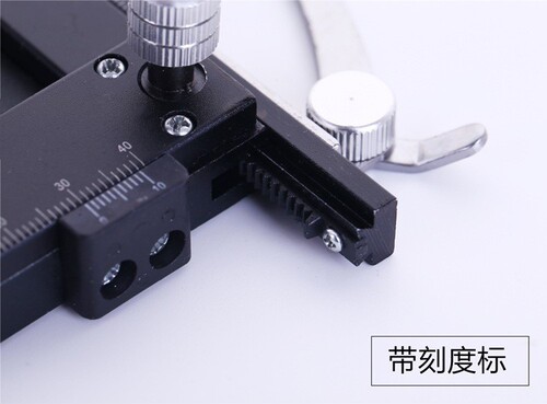 Bio-optical microscope movement caliper vernier caliper metal tape scale up and down left and right adjustment ruler