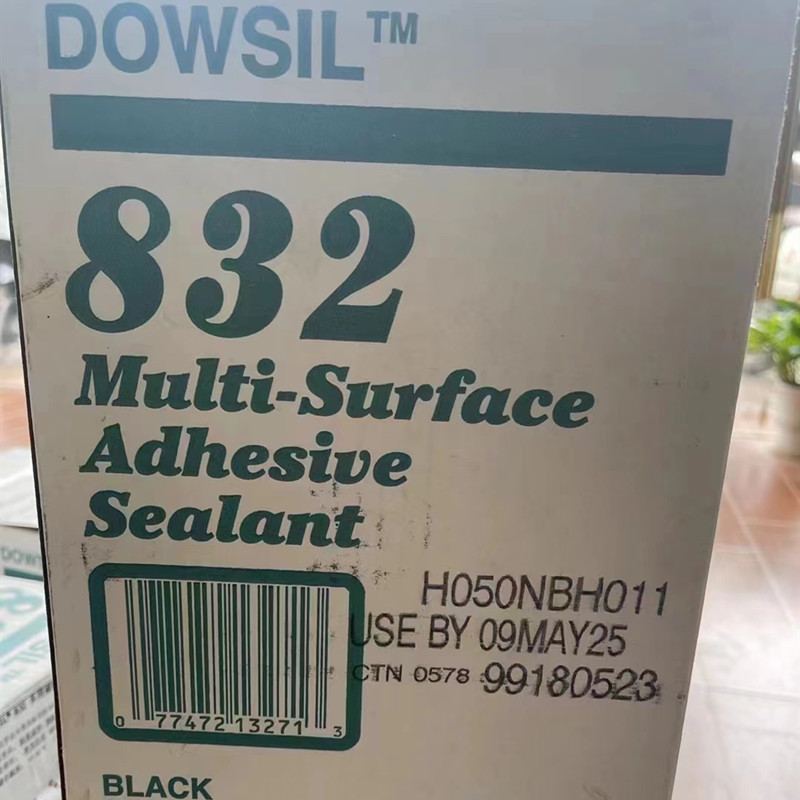 道康宁832硅胶DOWSIL 多用途RTV硅胶防腐蚀耐老化耐酸碱黑灰色
