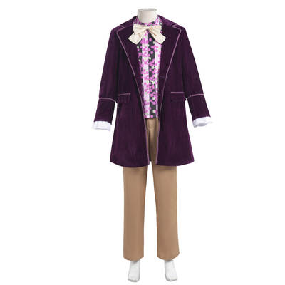 Charlie and the Chocolate Factory Wonka Cos Purple Tuxedo Movie Cosplay cosplay Costume