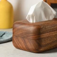 South American walnut bread tissue box solid wood living room desktop acacia paper box solid wood napkin box
