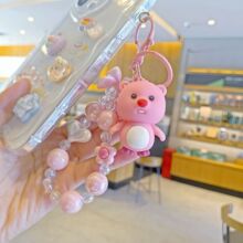 新款可爱换装露比串珠手机挂件可爱包包挂饰汽车钥匙扣娃娃机盲盒
