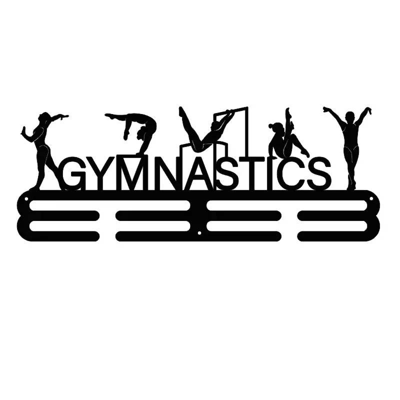 奖牌挂钩男款女款体操奖牌收纳架壁挂式铁艺丝带展示架墙上奖牌架