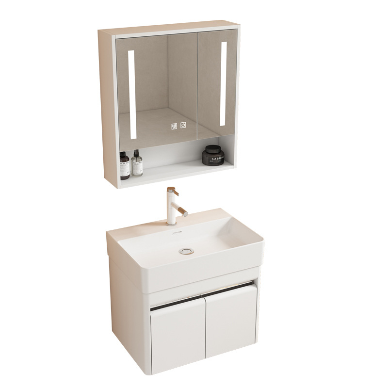 gabinete de baño de acero inoxidable transfronterizo combinación de baños cerámicos de tipo pequeño lavabo