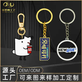 金属钥匙扣定做锌合金材质动漫卡通礼品徽章镂空车标Keychain定制
