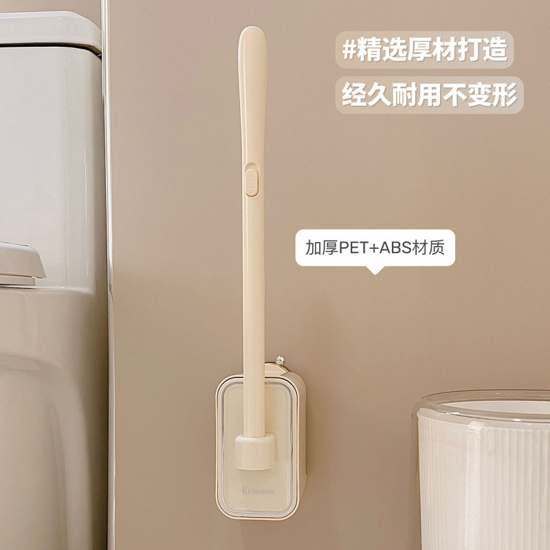 吸盤使い捨てトイレブラシ壁掛けトイレブラシ家庭用死角なし2025新しいバスルーム特別なアーティファクト|undefined