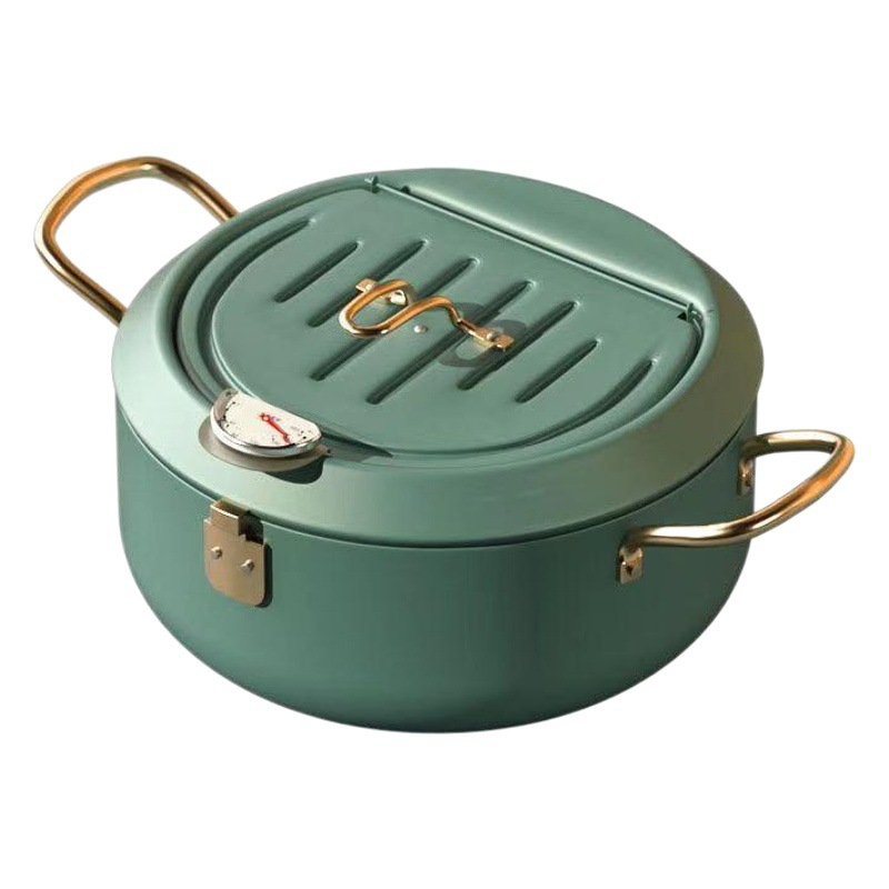 Sartén Japonesa para Tempura, Mini Sartén Antiadherente para Cocina de Inducción y Gas, Sartén Pequeña para Aceite, Sartén Plana para Freír