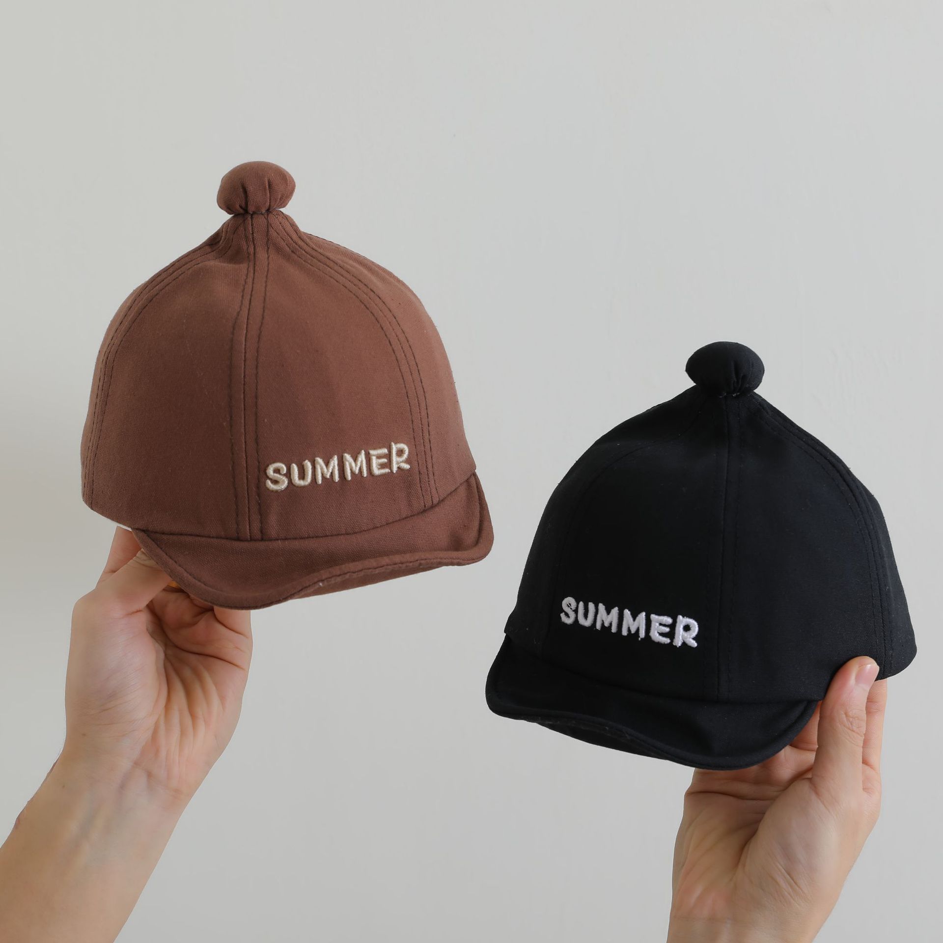 Sombreros para bebés primavera y otoño lindos gorros de boca de pato bebés blando sombrero de protección solar de verano gorras de béisbol delgadas para niños y niñas