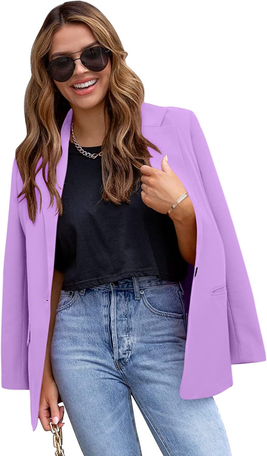 420g Weight Blazer Outerwear Type Long Sleeve Sleeve Length Single Breasted Placket Type Polyester Fabric Type Blazer Tops Type 1 Piece Quantity Business, Cocktail Party Occasion Turndown Neckline Slim Fit Type Solid Color Pattern Spring, Autumn Season Women's Gender Pocket Design Elegant, Formal Style Women's Blazer Long Sleeve Blazers Pocket Elegant Formal Solid Color 11