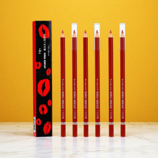 Can be cut log lip liner 6D pure cartoon lip liner waterproof sweat-proof base hook line lipstick lipstick pen ins