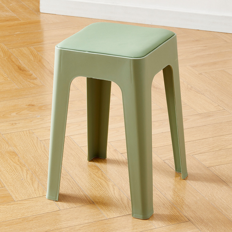 Crema de la intemperie silla simple dormitorio simple simple taburetes hogares gruesos lujosos sillas de plástico de alta calidad
