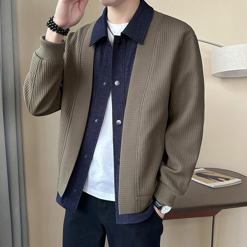 Men's denim universal autumn jacket
