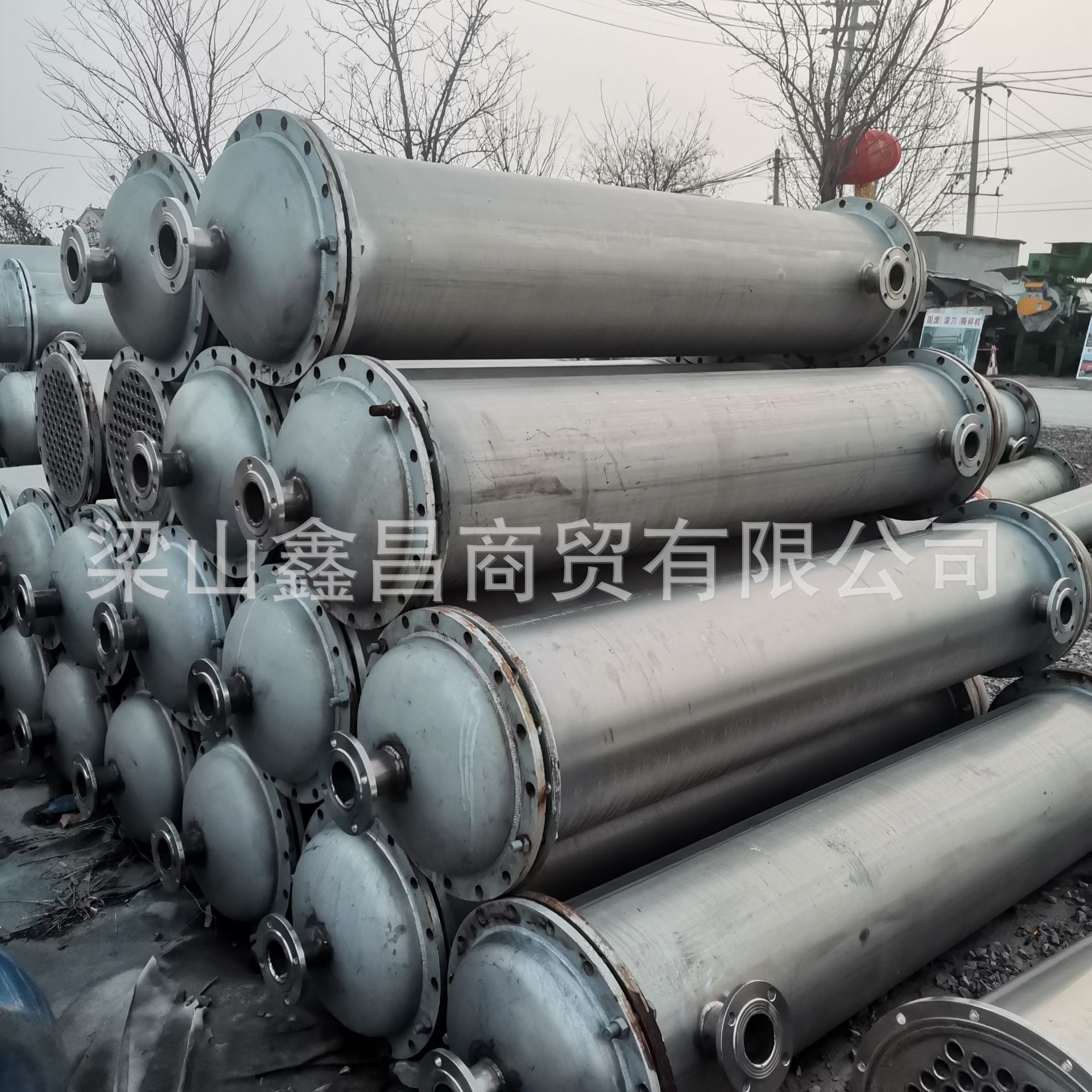 50平304不锈钢列管钛材冷凝器强制循环换热器石墨冷凝器