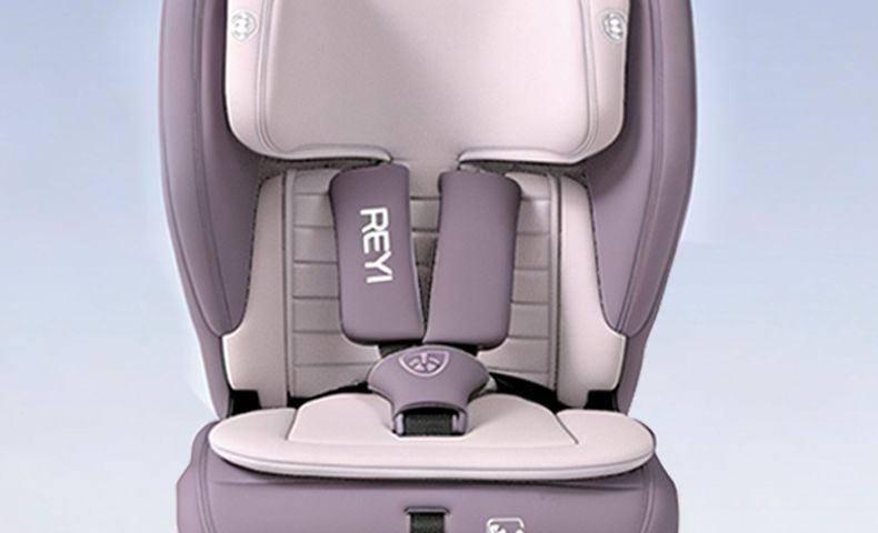 Simple rear seat safety seat for 12-year-olds, suitable for portable folding car seats for older children, children's car seat with cotton upholstery