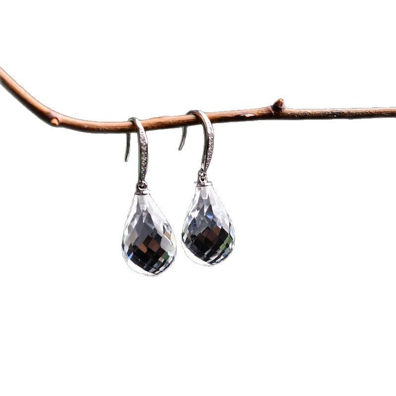 Белый кристалл, серьги, подвеска, бусы, аксессуары, 5A