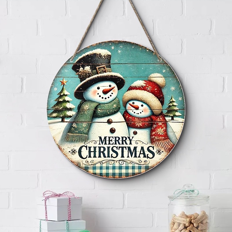 クロスボーダークリスマスクリエイティブ吊り下げ装飾木製工芸品ラウンドドアサイン木製吊り下げタグシリーズ 20Cmos 吊り下げ|undefined
