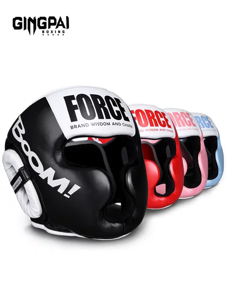 Boxing Helmet Sanda Fighting Muay Thai Head Protectors Men and Women Children Adult Children Hat Training Protectors Taekwondo