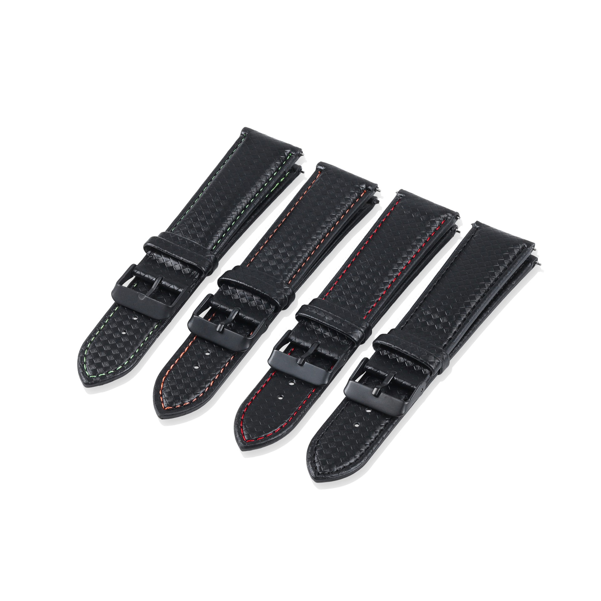 Asiento patrón tejido correa de reloj de cuero para Samsung S2/S3 universal interruptor correa de oído 20/22mm