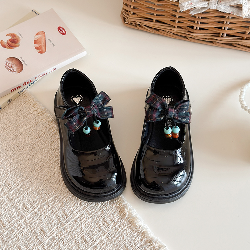Zapatos infantiles de niñas primavera de 2026 nuevos zapatos de princesa con arco de sol suave zapatos de cuero de niñas zapatos de marizhen image 5