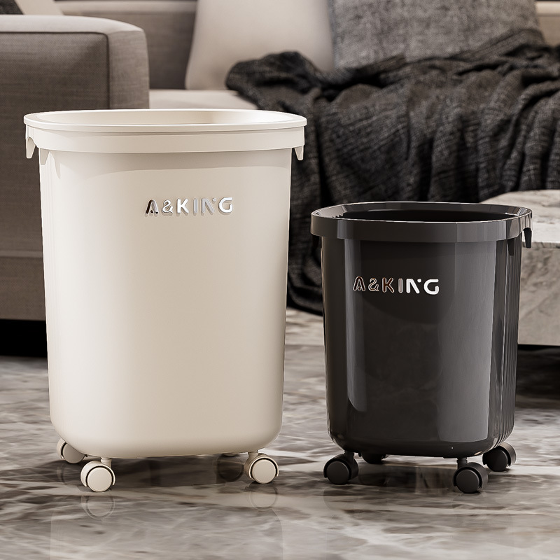Basura sala de estar de alto valor visual lujoso ligero basura de aire inodoro de cocina casera cesta de papel dormitorio inodoro sanitario
