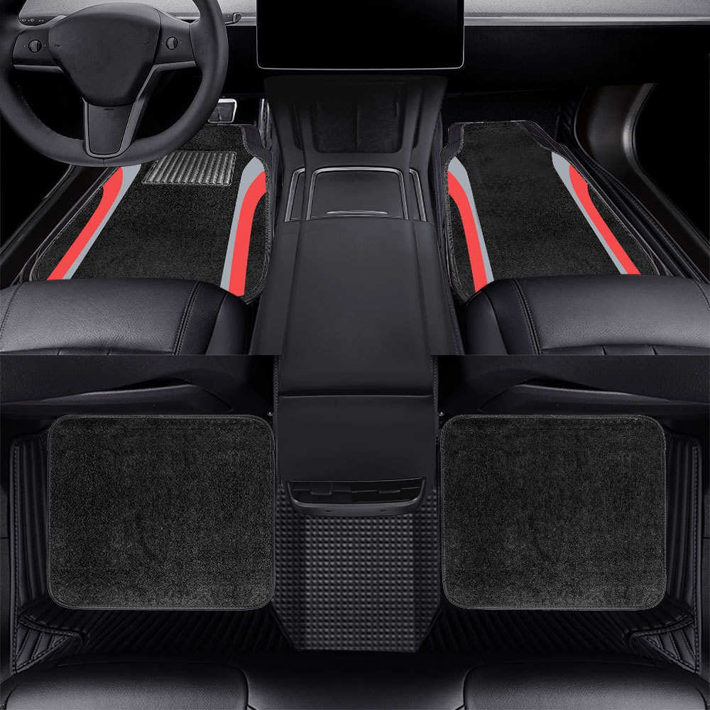 Cross-Border Hot-Selling Universal Car Floor Mats, Non-Slip, Dirt-Resistant, All-Weather Car Seat Mats, Direct Sales from the Manufacturer