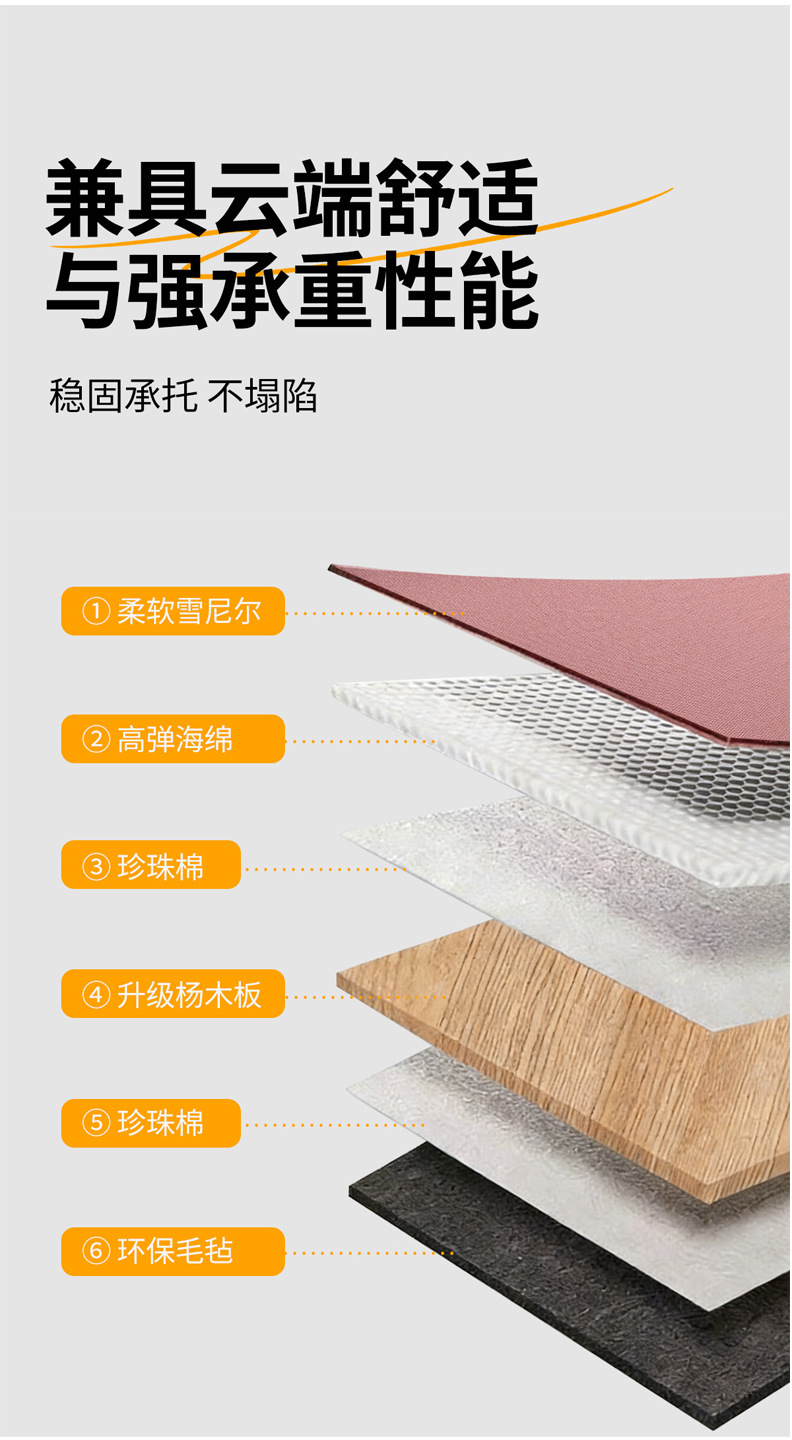 Customized car rear seat sleeping pad, foldable mattress, rear seat cushion, universal for SUVs, suitable for travel and business trips, car bed