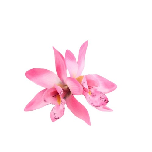 New double simulated cymbidium lace clip spring vacation hair accessories bohemian seaside beach head flower hair clip