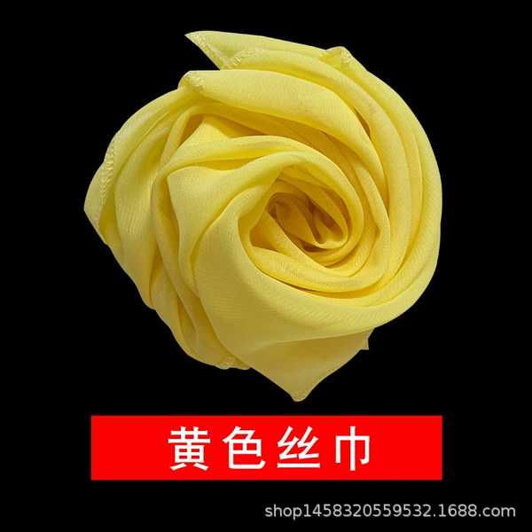 48*48cm yellow dance scarf