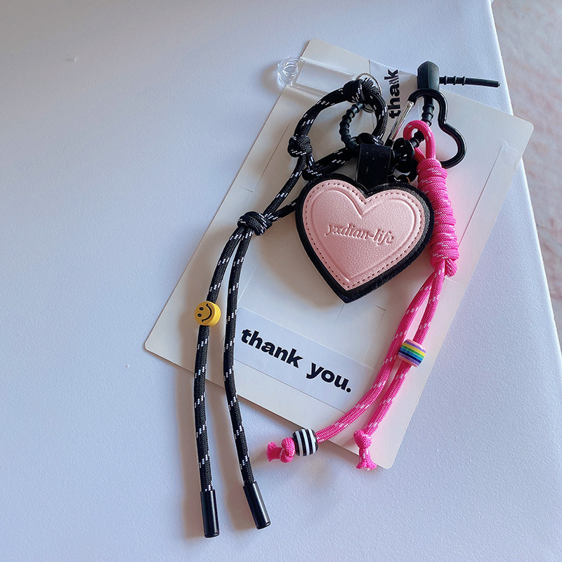 Holiday, Daily, Selfie Occasion Korean Style Heart Shape Mixed Materials Unisex Bag Pendant Keychain