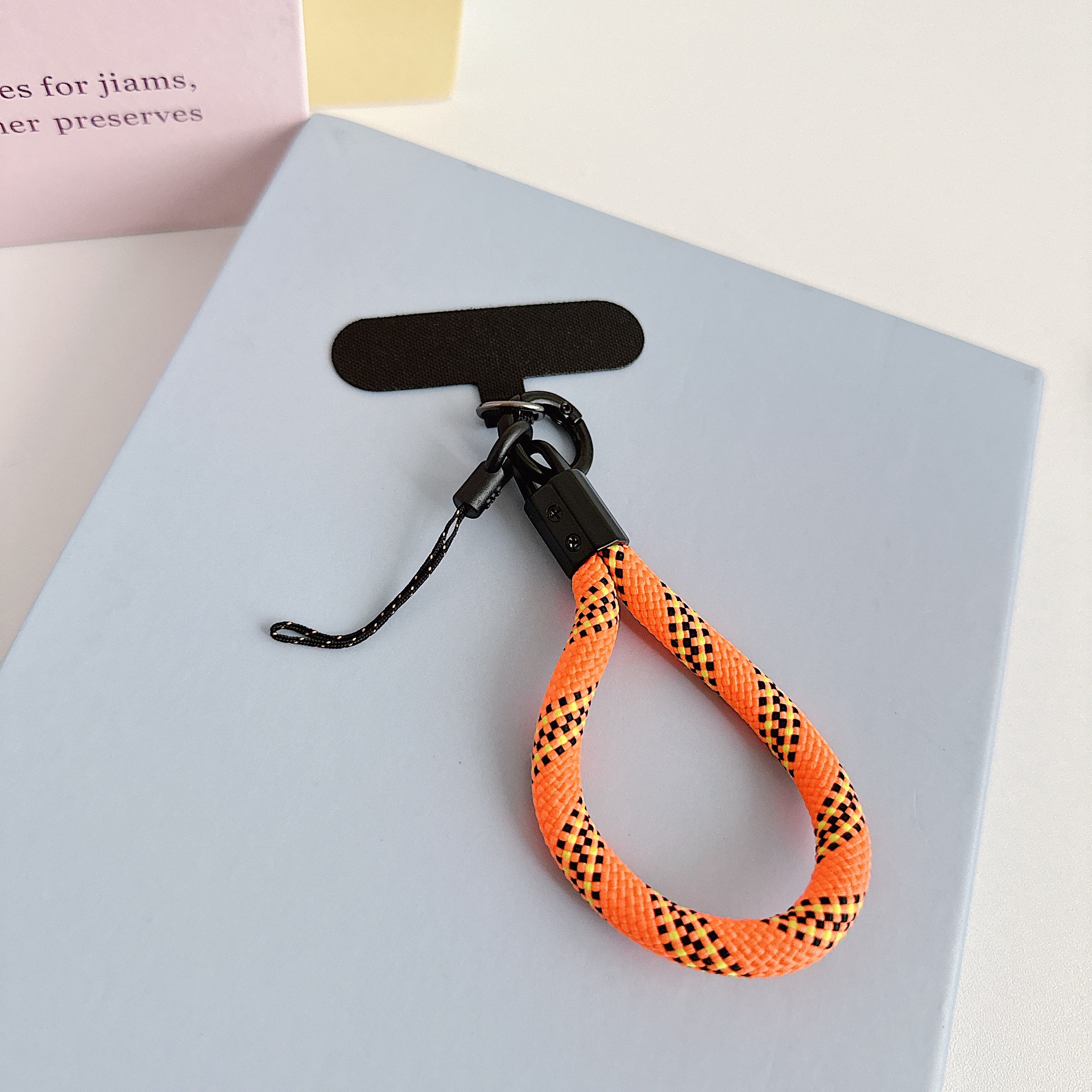 Teléfono móvil de nylon tejido corto con clip multifuncional bolso portátil colgante accesorios colgante universal