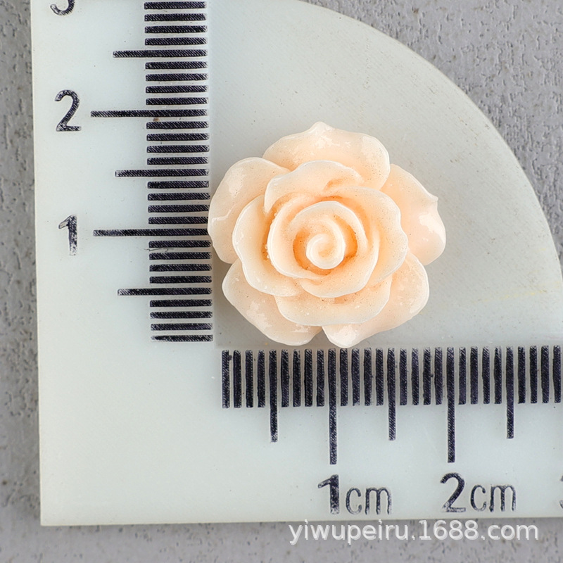 バラの花の樹脂の部品の髪飾りのbbクリップの材料のDIYクリームの携帯のケースの穴の靴のDIYの花